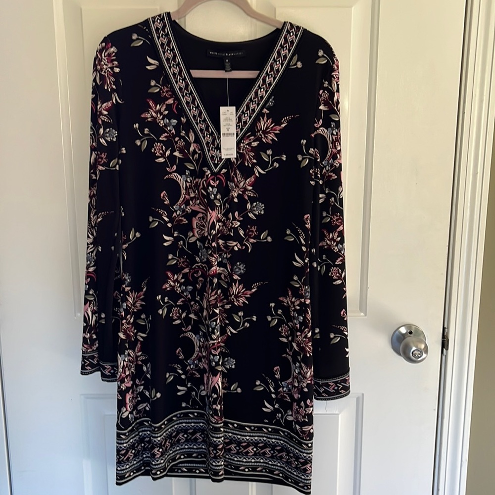 Long sleeve print dress